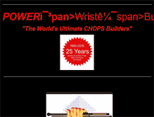 Tablet Screenshot of powerwristbuilders.com